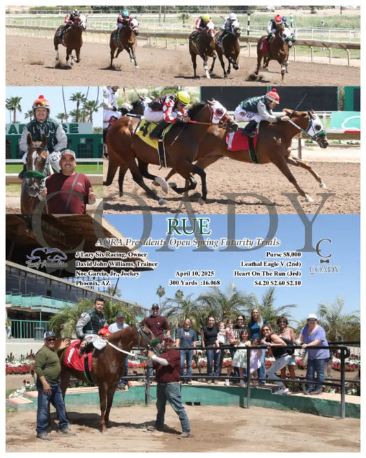 RUE - AQRA Presidents Open Spring Futurity Trials - 04-10-25 - R01 - TUP Turf Paradise