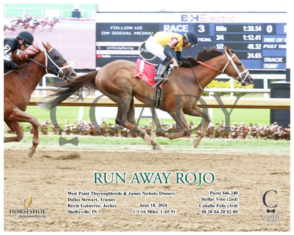 Run Away Rojo - 06-18-24 R03 Ind Action Indiana Grand