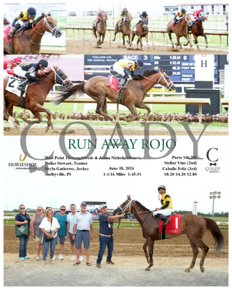 Run Away Rojo - 06-18-24 R03 Ind Indiana Grand