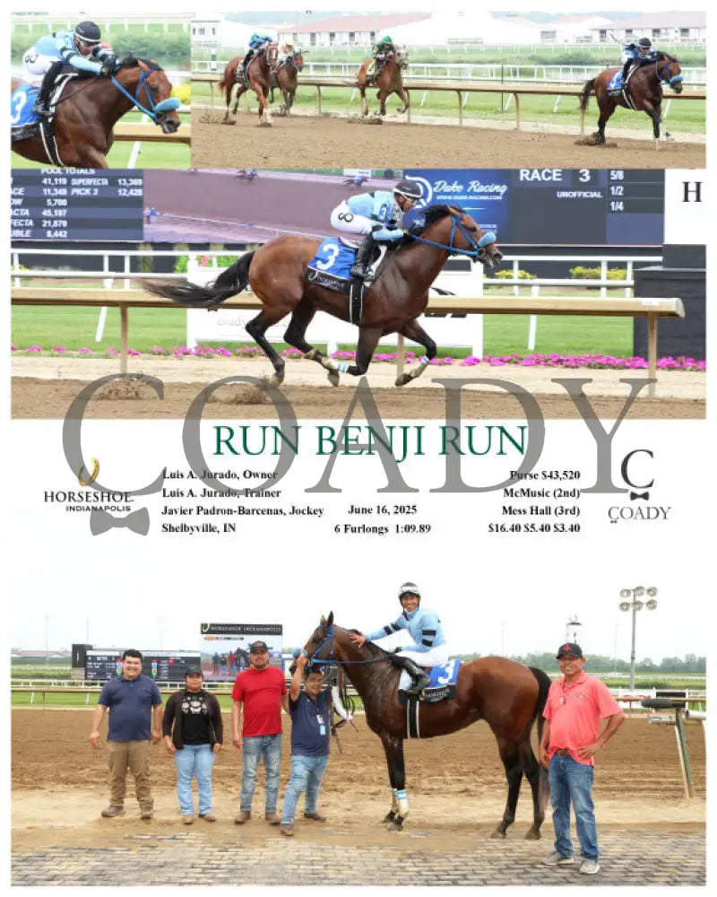 RUN BENJI RUN - 06-16-25 - R03 - IND Indiana Grand
