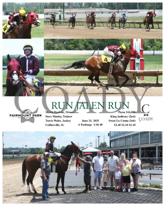 RUN JALEN RUN - 06-21-25 - R04 - FP Fanduel Sportsbook Horse Racing