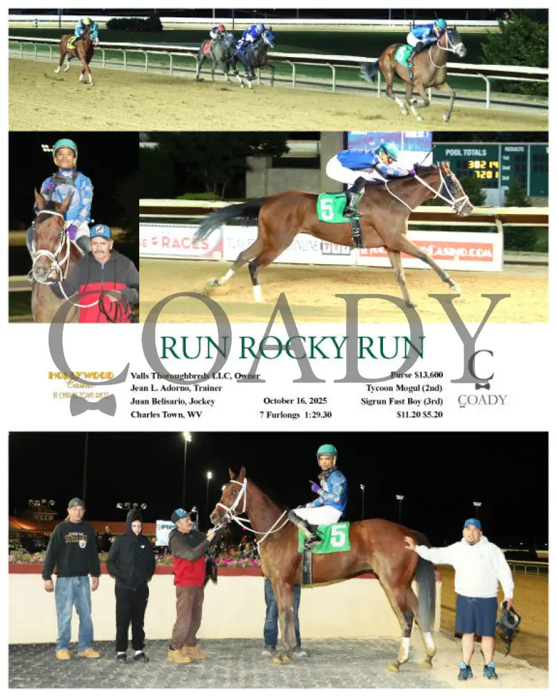 RUN ROCKY RUN - 10-16-25 - R01 - CT Hollywood Casino at Charles Town Races