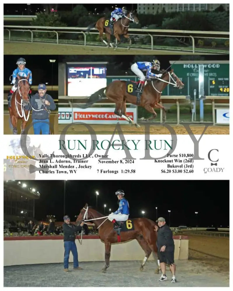 Run Rocky - 11-08-24 R05 Ct Hollywood Casino At Charles Town Races