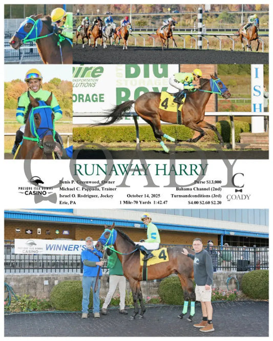 RUNAWAY HARRY - 10-14-25 - R04 - PID Presque Isle Downs