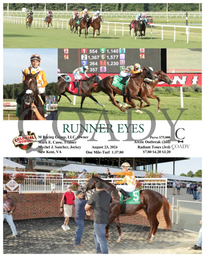 Runner Eyes - 08-23-24 R04 Cnl Colonial Downs