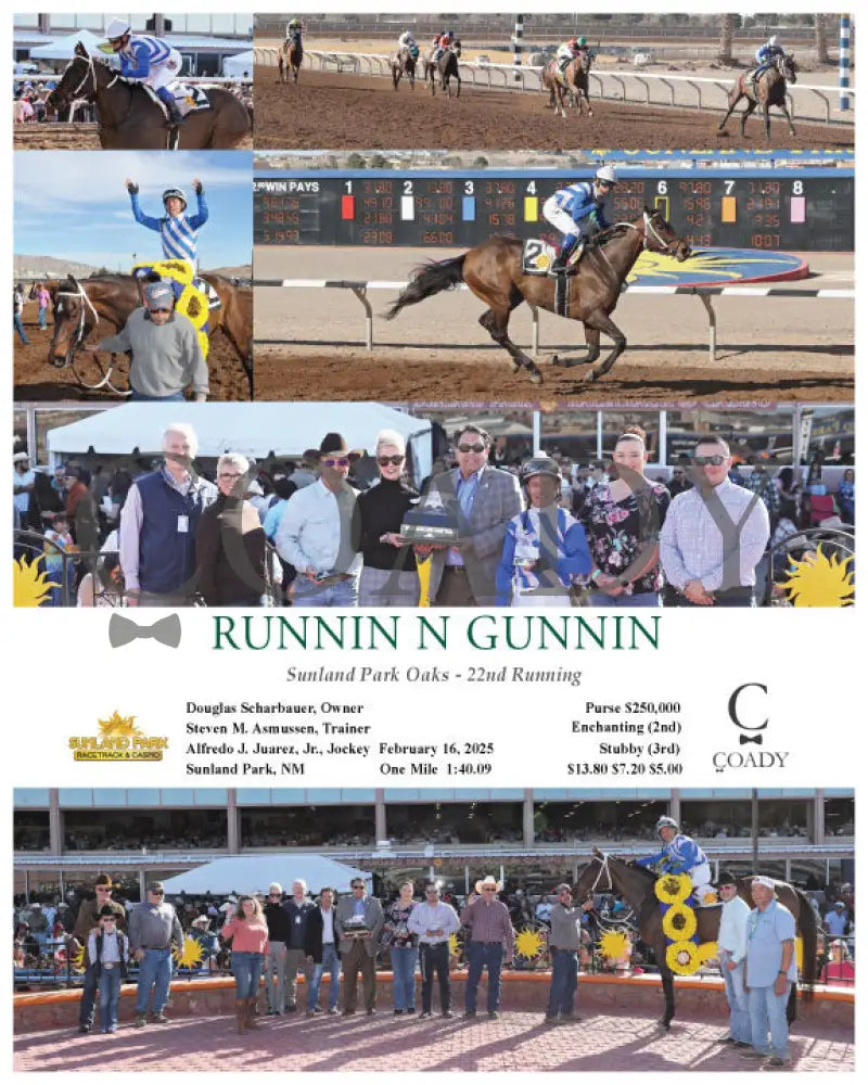 RUNNIN N GUNNIN - Sunland Park Oaks - 22nd Running - 02-16-25 - R07 - SUN Turfway Park