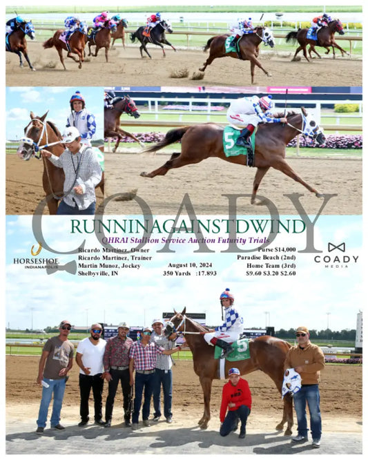 Runninagainstdwind - Qhrai Stallion Service Auction Futurity Trials 08-10-24 R03 Ind Indiana Grand
