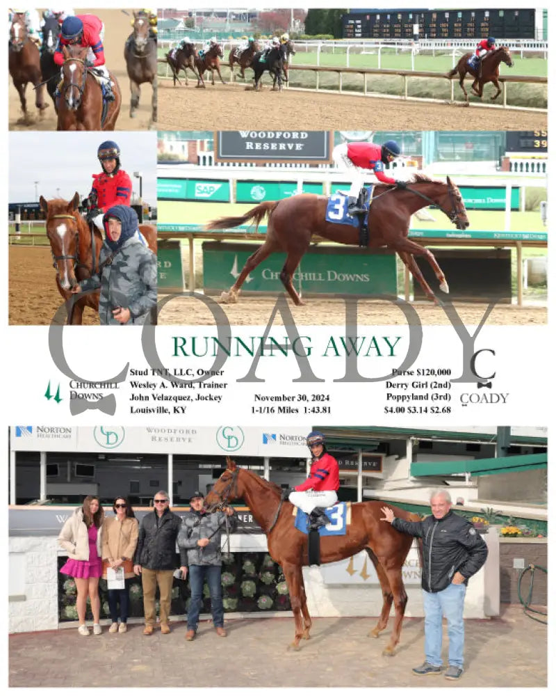 Running Away - 11-30-24 R02 Cd Churchill Downs