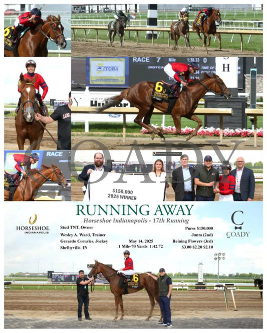 RUNNING AWAY - Horseshoe Indianapolis - 17th Running - 05-14-25 - R07 - IND Indiana Grand