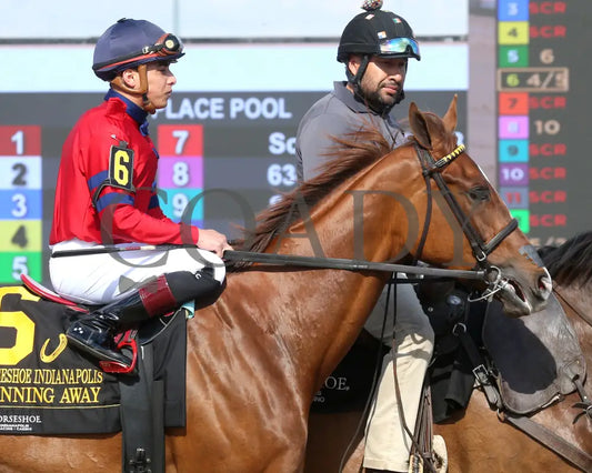 RUNNING AWAY - Horseshoe Indianapolis - 17th Running - 05-14-25 - R07 - Horseshoe Indiana - Post Parade 01 - Sammantha
