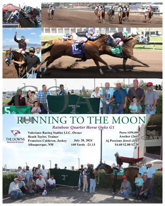 Running To The Moon - Rainbow Quarter Horse Oaks G1 07-28-24 R11 Alb Downs At Albuquerque