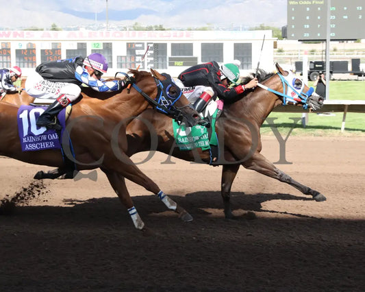 Running To The Moon - Rainbow Quarter Horse Oaks G1 07-28-24 R11 The Downs At Albuquerque Finish 2