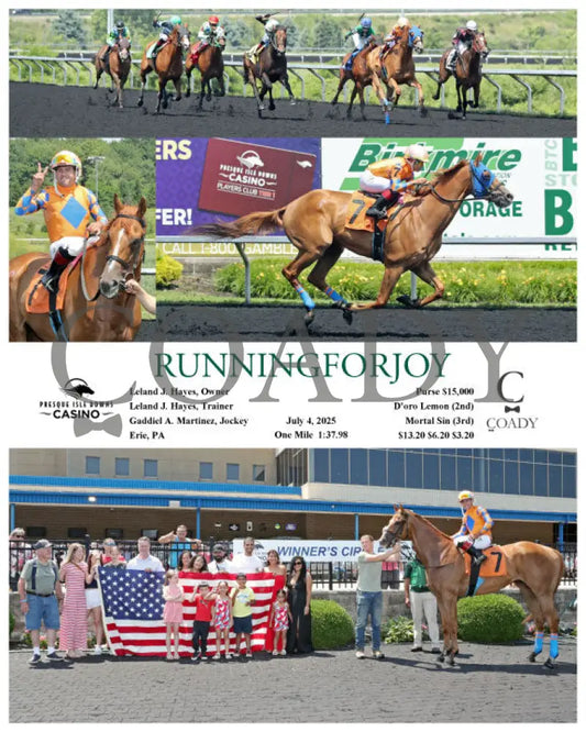 RUNNINGFORJOY - 07-04-25 - R05 - PID Presque Isle Downs