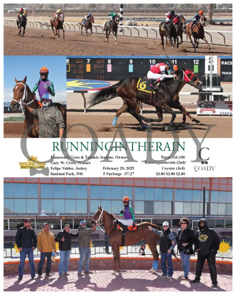 RUNNINGINTHERAIN - 02-20-25 - R4 - SUN Turfway Park