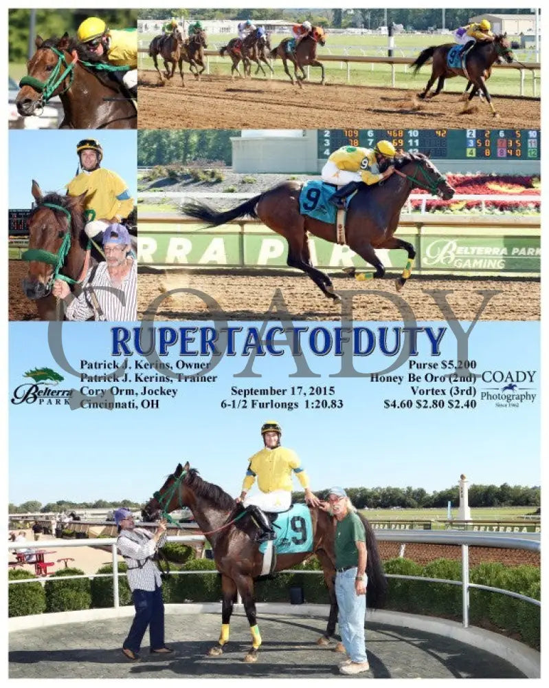 Rupertactofduty - 091715 Race 05 Btp Belterra Park