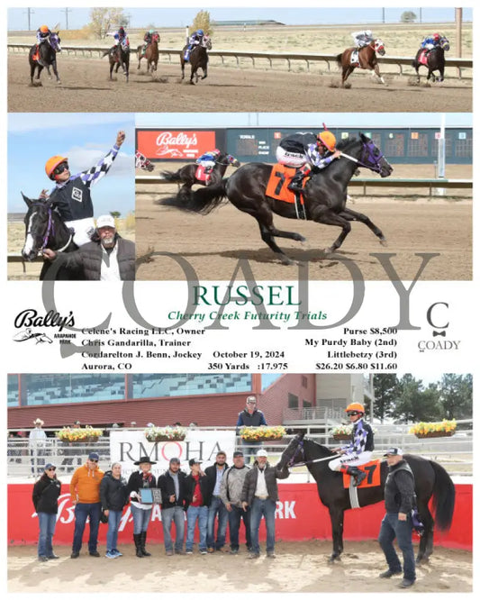 Russel - Cherry Creek Futurity Trials 10-19-24 R01 Arp Arapahoe Park