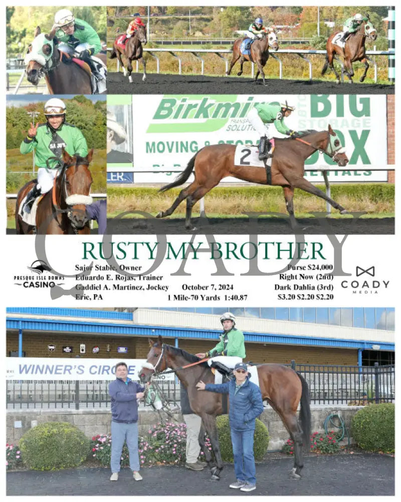 Rusty My Brother - 10-07-24 R05 Pid Presque Isle Downs
