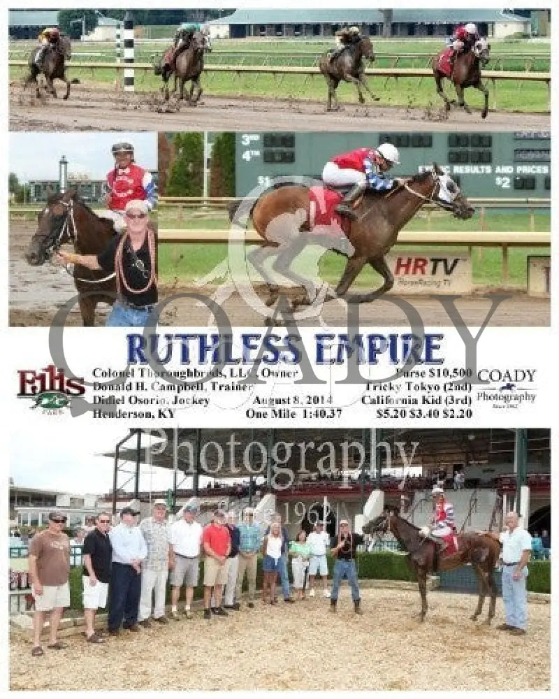 Ruthless Empire - 080814 Race 08 Elp Ellis Park