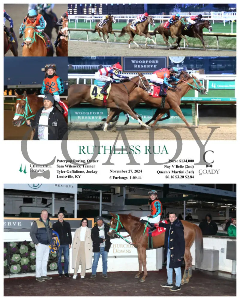 Ruthless Rua - 11-27-24 R09 Cd Churchill Downs