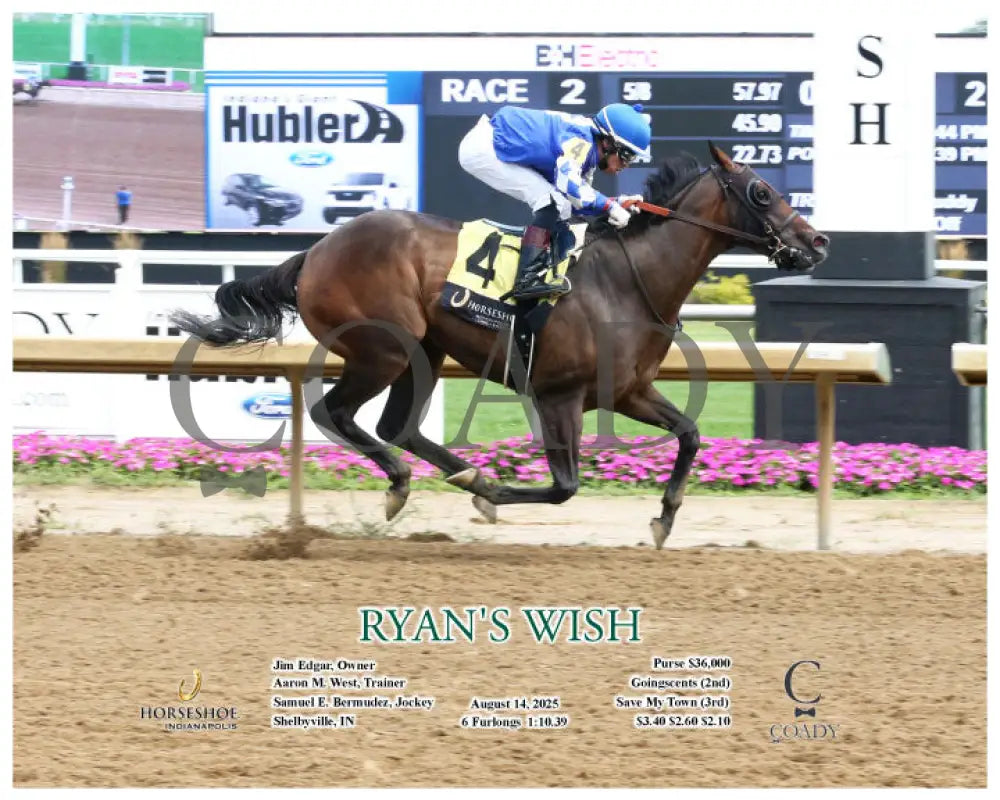 RYAN’S WISH - 08-14-25 - R02 - IND - Action Indiana Grand