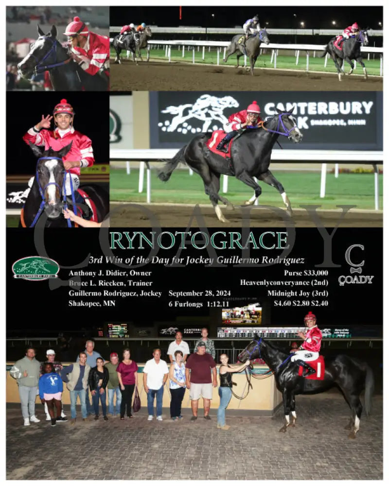 Rynotograce - 3Rd Win Of The Day For Jockey Guillermo Rodriguez 09-28-24 R09 Cby Kentucky Downs