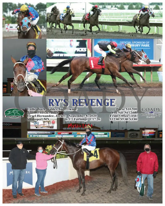 Ry’s Revenge - 09-08-20 R04 Cby Canterbury Park