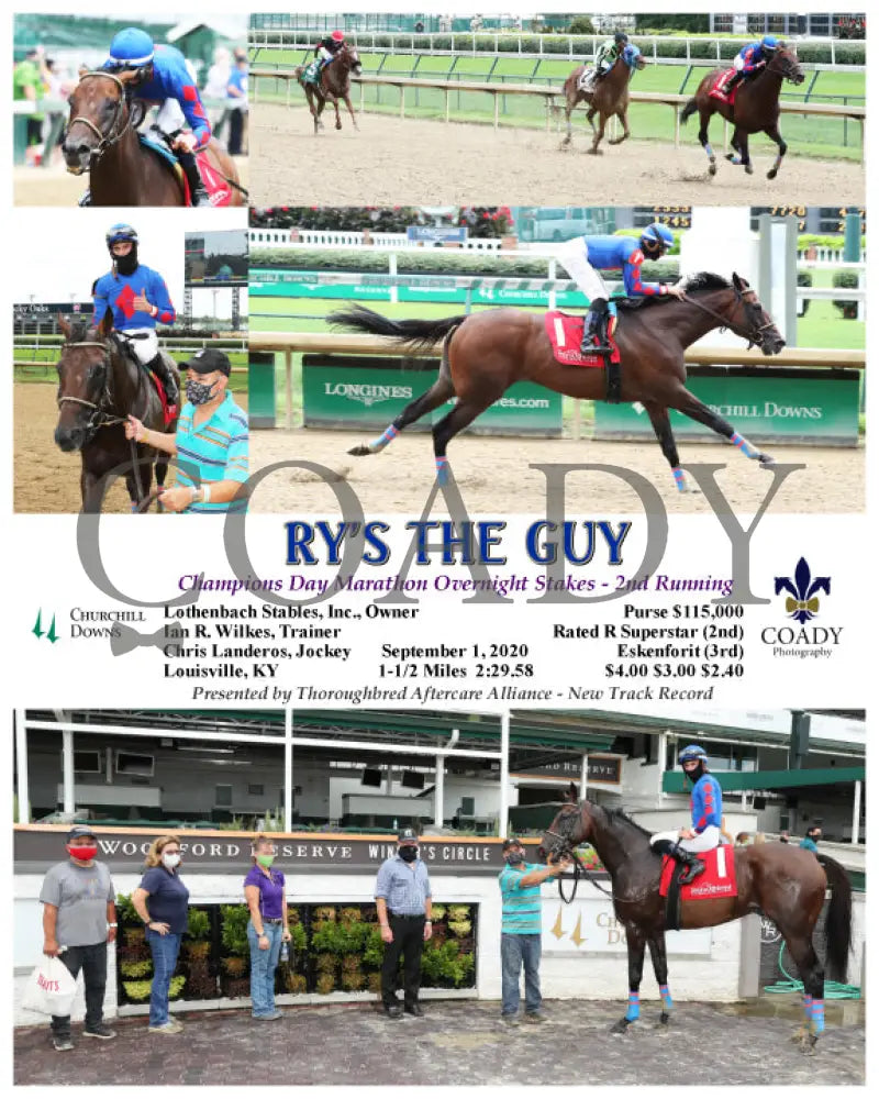 Ry’s The Guy - Champions Day Marathon Overnight Stakes 2Nd Running 09-01-20 R04 Cd Churchill Downs