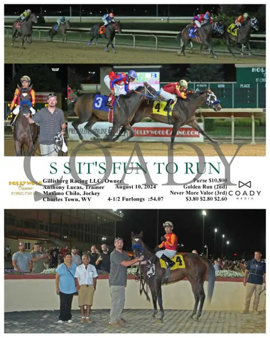 S It’s Fun To Run - 08-10-24 R08 Ct Hollywood Casino At Charles Town Races