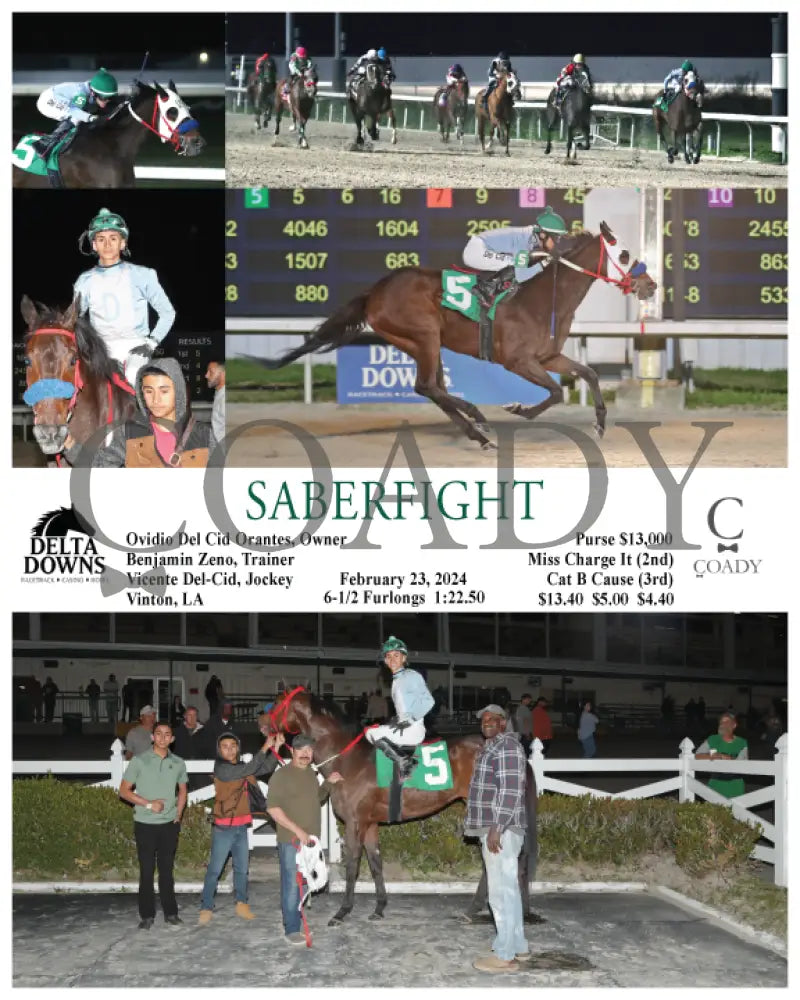 Saberfight - 02 - 23 - 24 R09 Ded Delta Downs