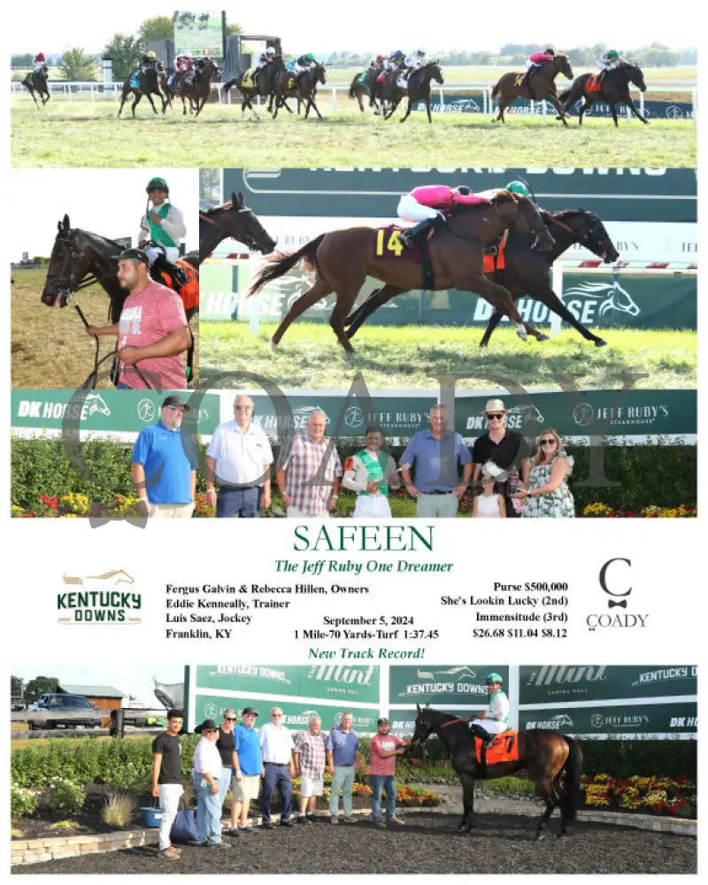 Safeen - The Jeff Ruby One Dreamer 09-05-24 R09 Kd Kentucky Downs