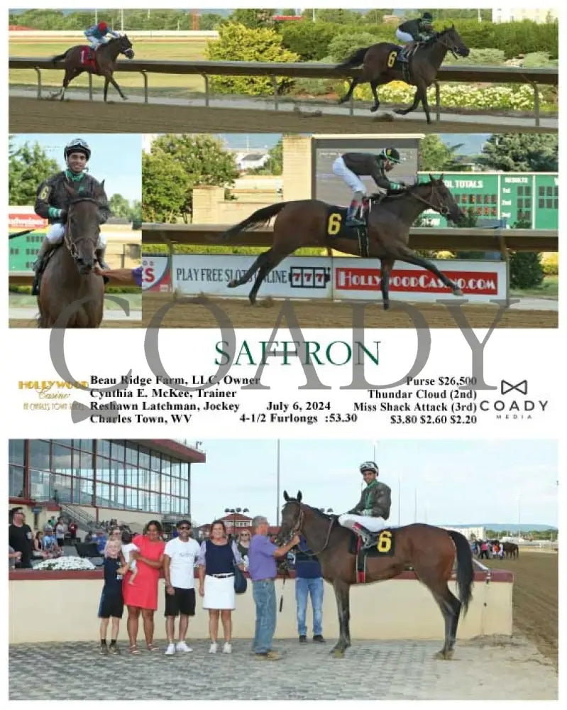 Saffron - 07-06-24 R02 Ct Hollywood Casino At Charles Town Races