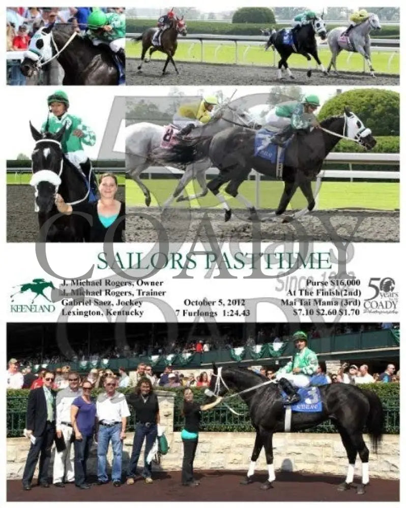 Sailors Pasttiime - 100512 Race 02 Keeneland