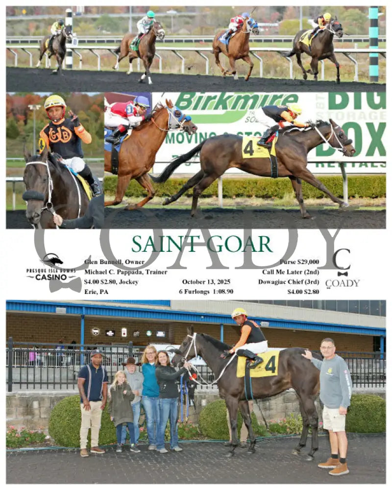 SAINT GOAR - 10-13-25 - R07 - PID Presque Isle Downs