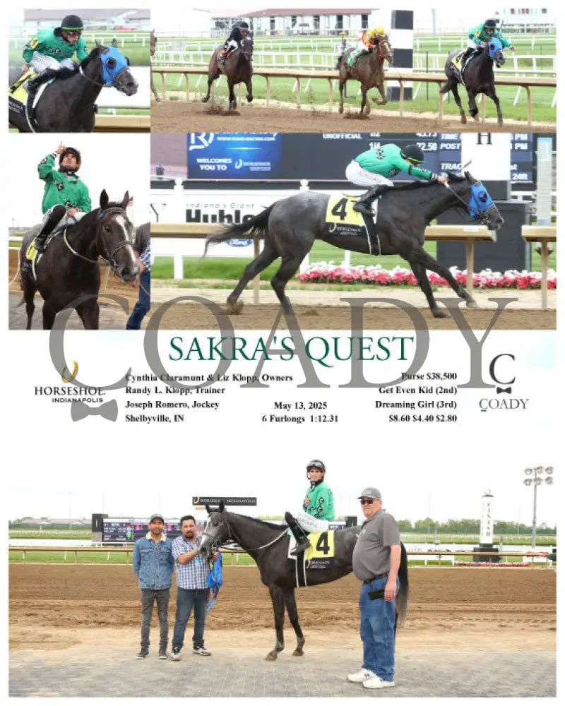 SAKRA’S QUEST - 05-13-25 - R04 - IND Indiana Grand
