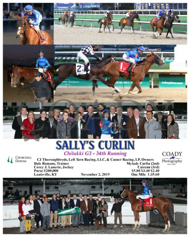 Sally’s Curlin - Chilukki G3 34Th Running 11-02-19 R08 Cd Churchill Downs