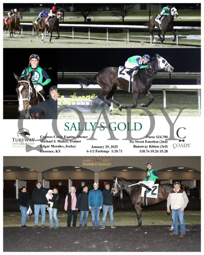Sally’s Gold - 01-29-25 R07 Tp Turfway Park