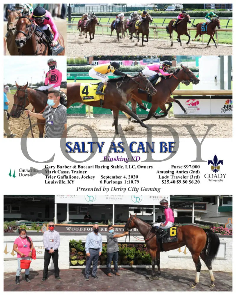 Salty As Can Be - Blushing Kd 09-04-20 R02 Cd Churchill Downs