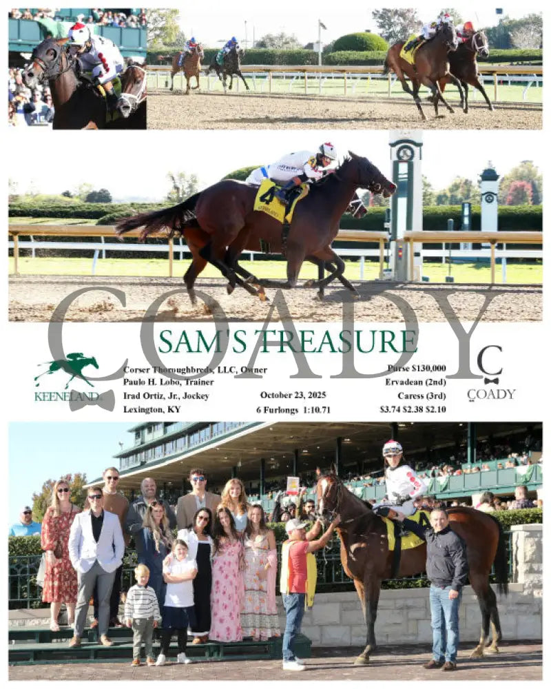 SAM’S TREASURE - 102325 - Race 08 - KEE Keeneland