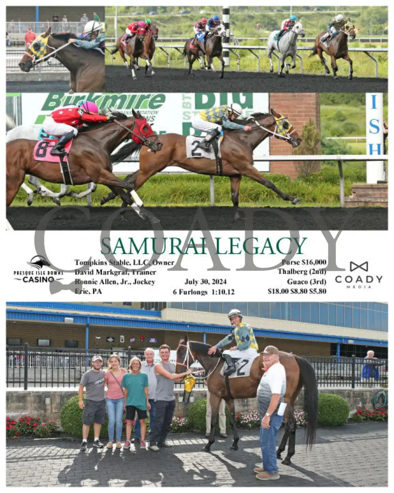 Samurai Legacy - 07-30-24 R06 Pid Presque Isle Downs