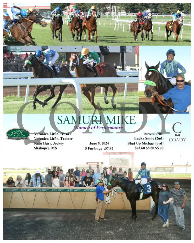 Samuri Mike - Women Of Performance 06-08-24 R02 Cby Canterbury Park