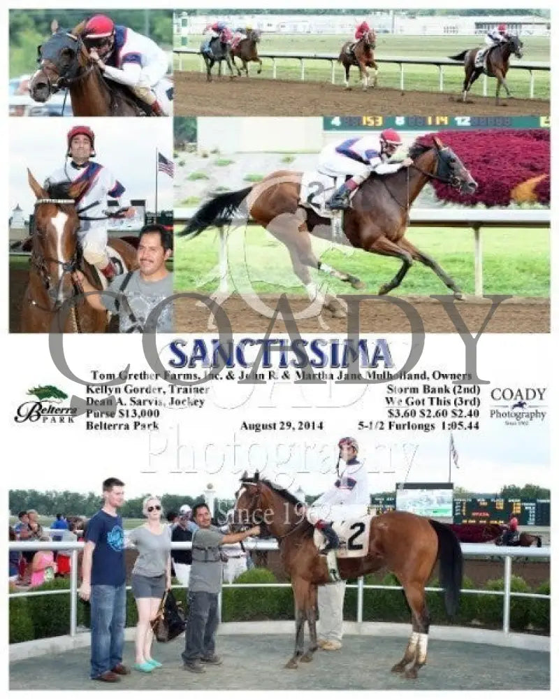 Sanctissima - 082914 Race 08 Btp Belterra Park