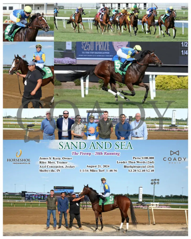 Sand And Sea - The Peony 20Th Running 08-21-24 R07 Ind Indiana Grand