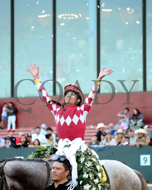 SANDMAN - Arkansas Derby G1 - 89th Running - 03-29-25 - R13 - OP - Flowers 01 - Coady Media - Kurtis Coady Photography