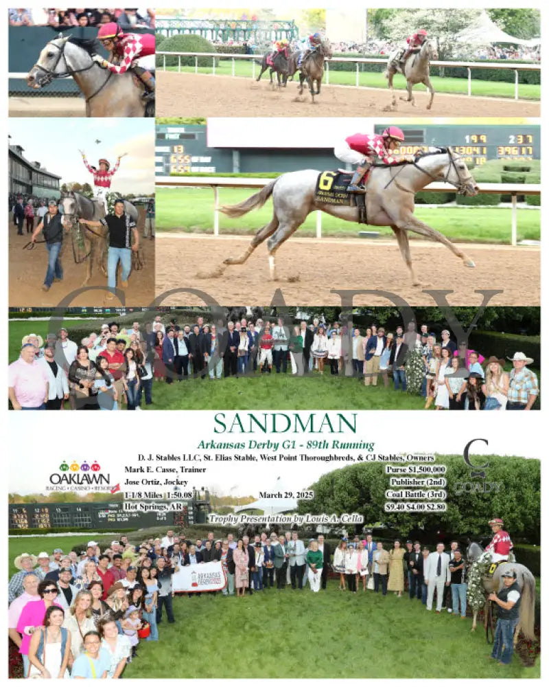 SANDMAN - Arkansas Derby G1 - 89th Running - 03-29-25 - R13 - OP Oaklawn Park