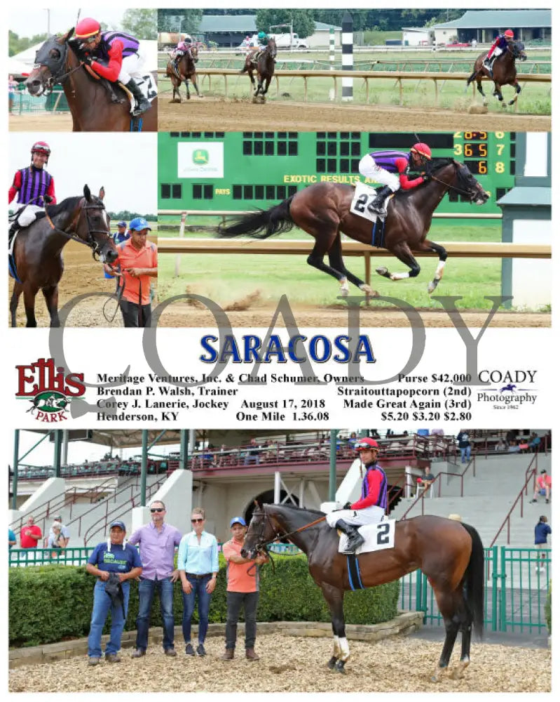 Saracosa - 081718 Race 03 Elp Ellis Park