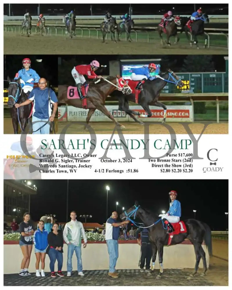 Sarah’s Candy Camp - 10-03-24 R06 Ct Hollywood Casino At Charles Town Races