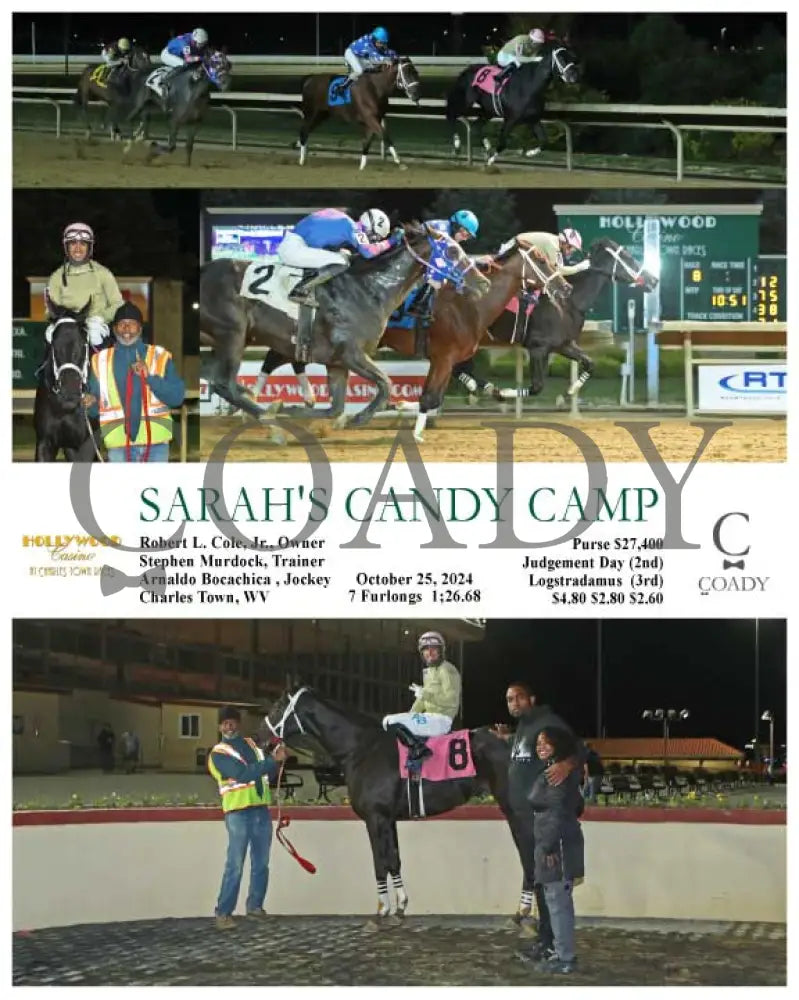 Sarah’s Candy Camp - 10-25-24 R08 Ct Hollywood Casino At Charles Town Races