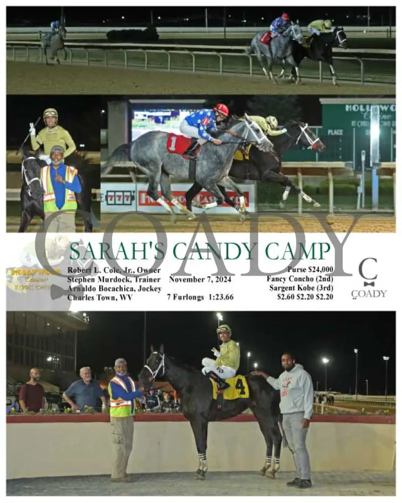 Sarah’s Candy Camp - 11-07-24 R02 Ct Hollywood Casino At Charles Town Races