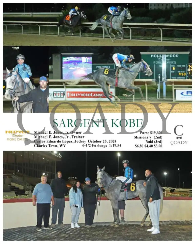 Sargent Kobe - 10-25-24 R06 Ct Hollywood Casino At Charles Town Races