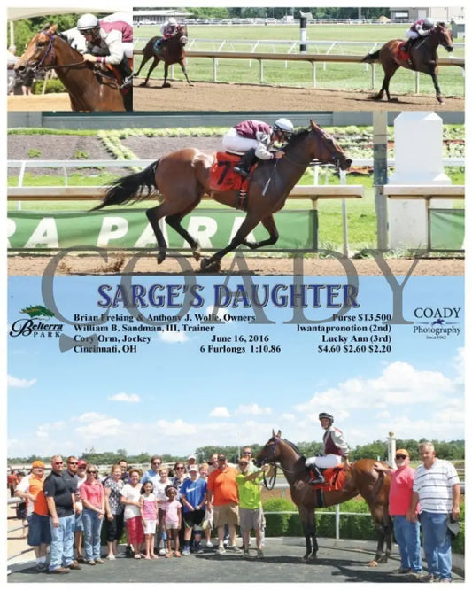 Sarge’s Daughter - 061616 Race 05 Btp Belterra Park